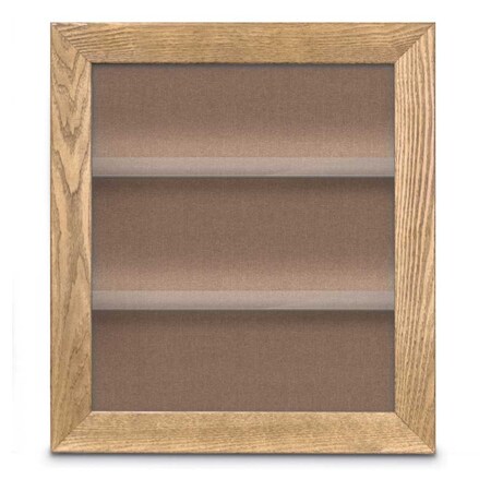 United Visual Products Outdoor Enclosed Combo Board, 42"x32", Blk Frame/Burgundy & Dark Spruce UVCB4232ODB-BURGUN-DRKSPR
